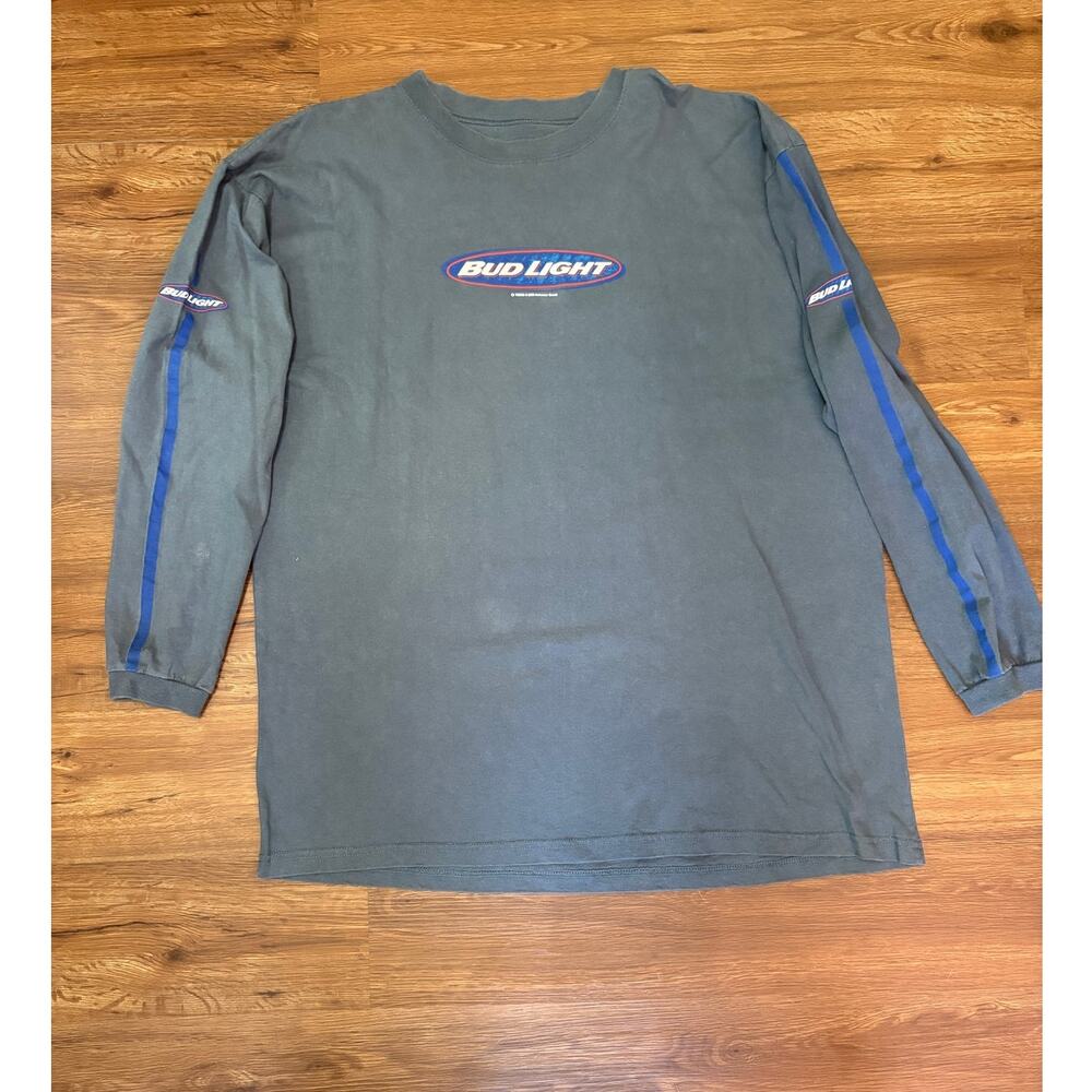 Bud Light 2003 Anheuser Busch XL Long Sleeve Brand Logo T Shirt